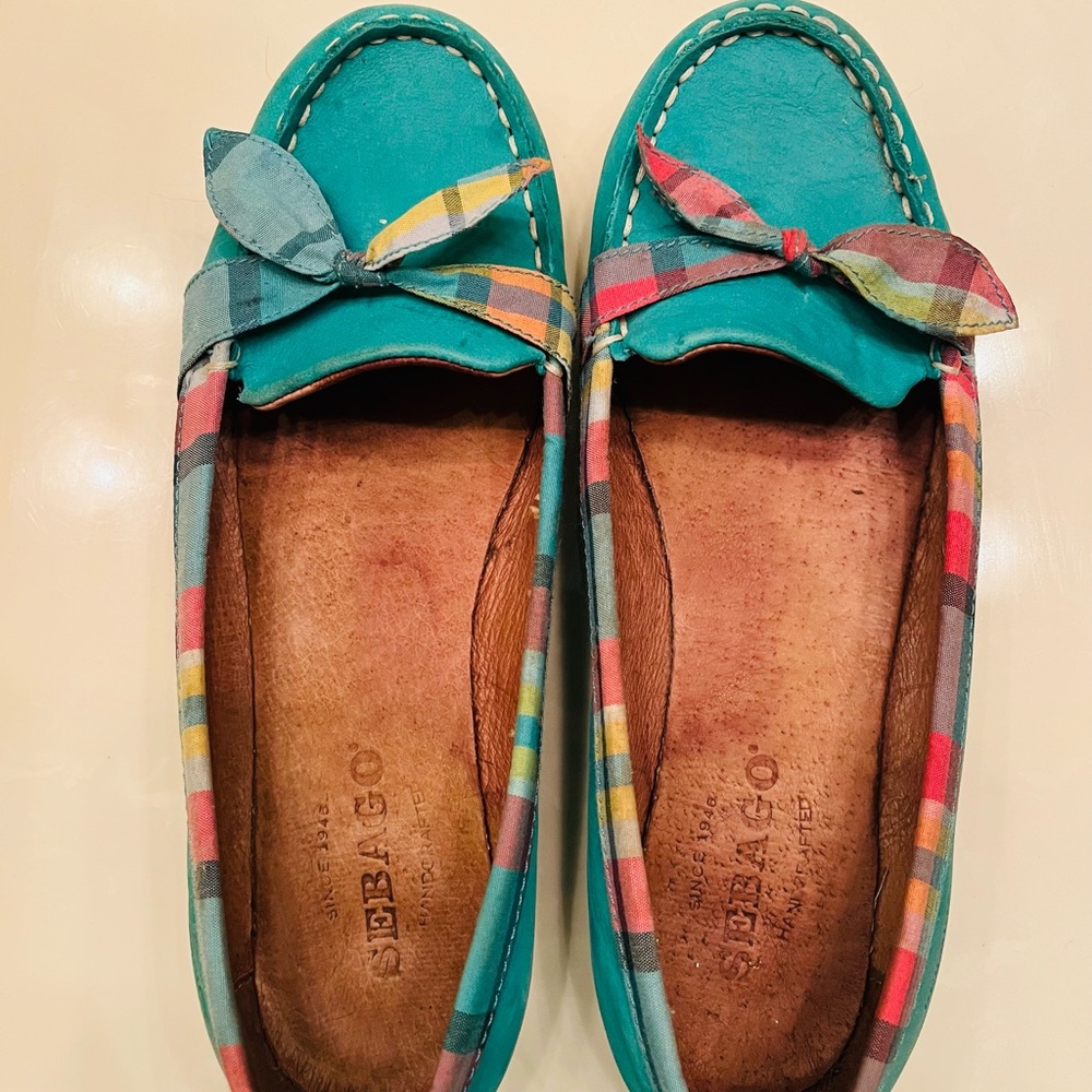 Women’s Turquoise boat shoes